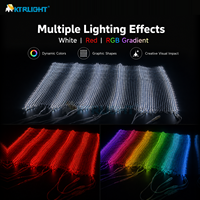 Écran LED flexible en maille pour extérieur P15, IP68 étanche, transparent, façade média de bâtiment, affichage en grille de pixels
