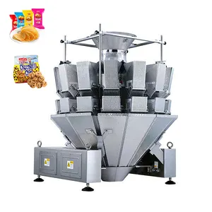 Automatic filling and packing machine potato chips coffee beans weighing multihead weigher