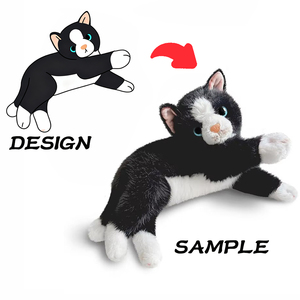 Peluche de chat réaliste, simulation de couchage, décoration de la maison, cadeau d'anniversaire pour enfants, poupée réaliste, petit animal en peluche, conception personnalisée - Product Image 1