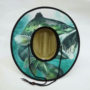 Customized Logo Wholesale Summer <b>Hats</b> Outdoor Men Fishing Surf Lifeguard Beach Sun Straw <b>Hat</b> - Product Image 4