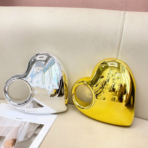 Woman Loving Heart Acrylic <strong>Clutch</strong> Purse Luxury Hollow Evening Dress Handbags Handle Gold Silver <strong>Peach</strong> Heart Chain Shoulder <strong>Bag</strong> - Product Image 1