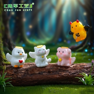 Statuette Decorative di Piccoli Animali Cartoon per Scrivania <span class=keywords><strong>e</strong></span> Auto, Ornamenti Fai-da-Te - Product Image 3