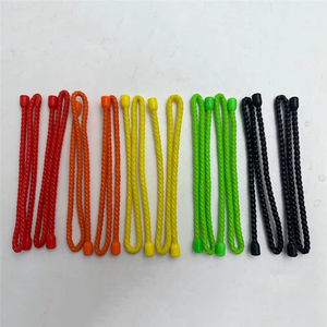 Attaches-câbles réutilisables en caoutchouc torsadées, lot de 6, de 4 à 18 pouces, couleurs assorties, pour cordons - Product Image 2