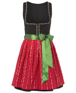 Простое и стильное платье из хлопка с вышивкой и воротником для дам Dirndl/индивидуальное платье/немецкое Платье Dirndl