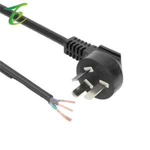 Çıplak kuyruk tel saf bakır güç kablosu ile üç çekirdekli GB fiş tel dirsek fiş siyah destek özelleştirme - Product Image 5