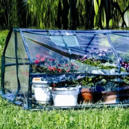 Cloche Invernadero Cubierta de PVC Maceta de invierno Casas verdes de plástico Invernadero de jardín Interior para uso doméstico