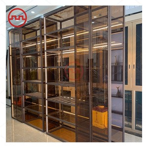 Estante de vino moderno, <span class=keywords><strong>vitrina</strong></span> <span class=keywords><strong>decorativa</strong></span> de metal, <span class=keywords><strong>vitrina</strong></span>, <span class=keywords><strong>vitrina</strong></span> modular, Bar de vino, mueble para sala de estar y hotel - Product Image 6