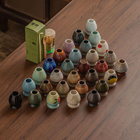 Support en céramique émaillée multicolore pour fouet à matcha, support de forme de fouet en bambou pour séchage et présentation en magasin de thé, fourniture de détail