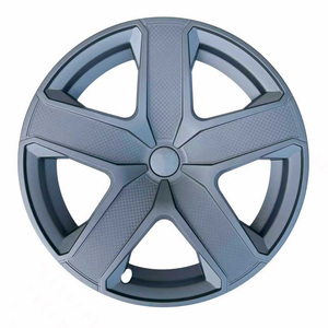 4 pièces 19 pouces Enjoliveurs de roue à couverture intégrale finition chromée pour Tesla Model Y Juniper 2025, à rayons turbine bicolores, à clipser, en ABS - Product Image 4