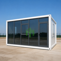 Maison conteneur modulaire en acier à panneaux sandwich de haute qualité, conception respirante pour l'extérieur, écoles, bureaux, bâtiments, parcs, travaux temporaires
