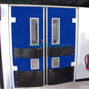 Portes battantes à <span class=keywords><strong>double</strong></span> action en acier inoxydable pour cuisine, restaurant, supermarché, <span class=keywords><strong>porte</strong></span> de circulation à impact - Product Image 1