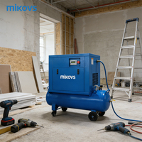 Compresseur d'air à vis Mikovs 2 en 1 de haute qualité 2,2 kW 3 kW 4 kW 5 kW 5,5 kW 7,5 kW 8 kW 220 V 380 V PM pour la réparation automobile