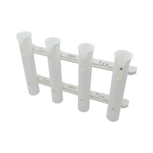 Support de canne à pêche télescopique à 4 tubes en PP blanc pour équipement de pêche en bateau - Product Image 3