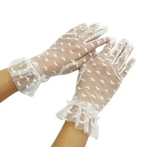Wholesale Evening Gloves Fashion Nice Lace Bowtie Wedding Bridal Gloves