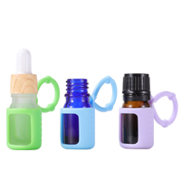 Support en silicone WOGU pour flacon d'huile essentielle 5ml 15ml, souple, durable, haute élasticité, antidérapant, emballage cosmétique portable de voyage