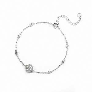 Pulsera de Plata S925 con Moissanita y Diamantes Brillantes - Product Image 1