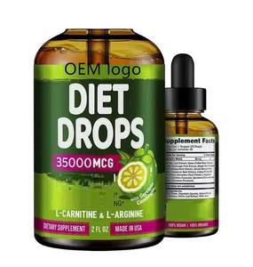 Supplément booster de métabolisme coupe-faim rapide OEM de marque privée Garcinia cambogia bio <span class=keywords><strong>régime</strong></span> perte de poids gouttes - Product Image 1