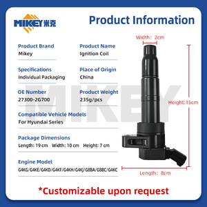 Bobina di Accensione MIKEY 273002G700 per <span class=keywords><strong>Hyundai</strong></span> H-1 Starex <span class=keywords><strong>Ix35</strong></span> Genesis Coupe Santa Fe 8a 9a Gen Sonata Alta Qualità per UF647 - Product Image 3