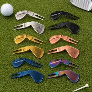 Outil de réparation de divots de <span class=keywords><strong>golf</strong></span> de luxe en alliage de zinc avec impression UV, personnalisable avec logo d'équipe, d'entreprise ou de <span class=keywords><strong>club</strong></span>, fourche de <span class=keywords><strong>golf</strong></span>, cadeau de <span class=keywords><strong>golf</strong></span> - Product Image 1