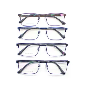 TR90 ve ÇELİK TABAKA reçete iş gözlük çerçeveleri erkekler için şeffaf Lens ile optik gözlük tam çerçeve