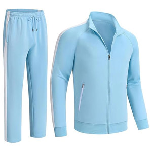 Ensemble de survêtement haute performance pour homme, veste légère à fermeture éclair intégrale et pantalon de survêtement ajusté pour l'entraînement sportif - Product Image 3