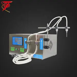 Double Head Beverage Perfume Water Juice Essential Oil Electric Digital Magnetic Gear Pump Liquid Bottle Filling Machine