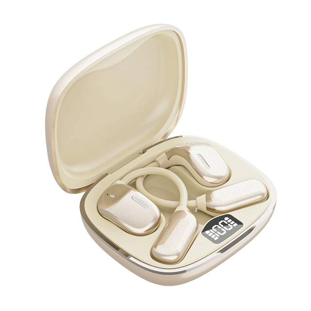 JM20 Pro TWS AI Translation True Wireless Earbuds Digital Display Touch Control Ear Hook Headset Sports Open Ear OWS Earbuds