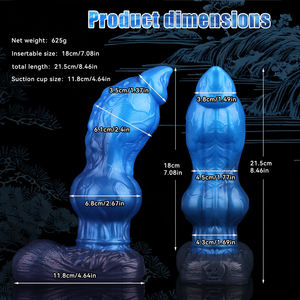 Фаллоимитатор с собачьим узлом кокер-спаниель David Cock двухслойный Анальный пробка с присоской мягкий силиконовый фаллоимитатор унисекс взрослые секс-игрушки оптом - Product Image 3