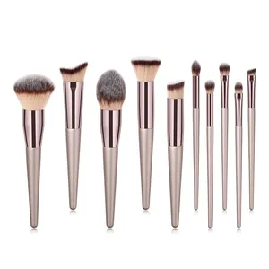Pinceaux de maquillage professionnels super doux à manche en bois, 18 pièces en 1, pour <span class=keywords><strong>le</strong></span> visage, vente en gros, coloris variés - Product Image 5