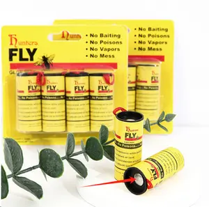 4 cuộn côn trùng Bug Fly keo giấy Catcher bẫy băng Dải dính ruồi Cool Fly Trap