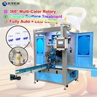 Machine d'impression sérigraphique multi-couleurs à huit postes personnalisée en usine pour bouteilles, pots et gobelets en plastique