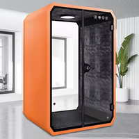 Cabine d'Examen Audiométrique Modulaire en Alliage d'Aluminium de Haute Qualité et Économique, Mobile et Insonorisée pour Supermarché et Bureaux