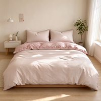 Parure de lit en polyester à imprimé géométrique, housse de couette en microfibre, motif abstrait minimaliste, pour la maison, l'hôtel, vente en gros