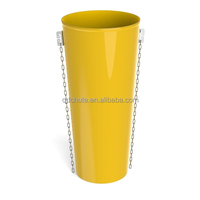 Vente en gros de nouveaux trémies en plastique HDPE résistantes à l'usure et aux chocs, trémies d'exportation, trémies à déchets, trémies de construction