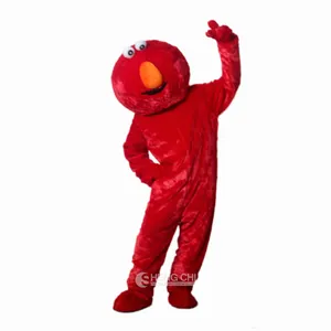 埃尔莫怪物吉祥物服装出售高品质毛绒埃尔莫吉祥物定制服装