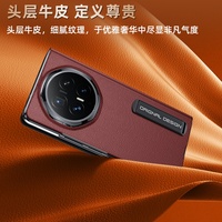 Casing Kulit Asli Mewah Smart View & Flip Stand untuk Honor Magic V6 / Magic V5 5G dengan Jendela Smart Sleep dan Pelindung Buku