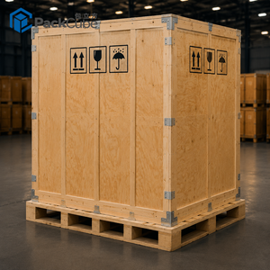 Özel İhracat Endüstriyel Ahşap Paketleme Sistemi Ahşap Kutu Sandık Palet Taşıma Platformu Küresel Nakliye Lojistik Güvenliği için - Product Image 3
