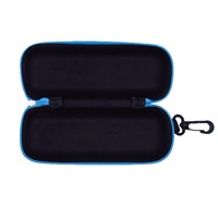 Étui à lunettes rigide en EVA et tissu Oxford, résistant à la pression, avec fermeture éclair, étui à lunettes de soleil, ensemble portable avec crochet, personnalisable avec logo, vente en gros usine