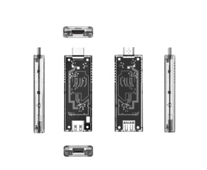 Dispositivo Android TV Stick Transparente Personalizado, FHD 4K, Android <span class=keywords><strong>10</strong></span>, WiFi Dual 2.4G 5G, Reproductor Multimedia HD, Suministro de Fábrica OEM ODM - Product Image 1