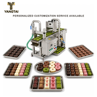 Machine industrielle d'enrobage au chocolat pour biscuits, gâteaux et craquelins