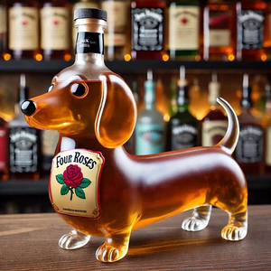 Vui Động Vật Pháp Bulldog Hình Thủy Tinh Trong Suốt Decanter Độc Đáo Và Thú Vị <span class=keywords><strong>Whisky</strong></span> Bình Trong Hình Dạng Con Chó - Product Image 4