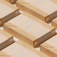 Boîte d'emballage pour t-shirt en papier kraft recyclé écologique avec enveloppe personnalisée, impression de marque personnalisée, pelliculage mat