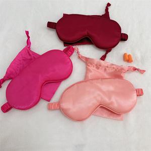 ชุดมาส์กตาผ้าซาตินเนื้อนุ่ม2ชิ้นถุงเก็บสายรัดยืดหยุ่นอุปกรณ์สำคัญสำหรับเดินทางผ้าปิดตาพับได้มาสก์เพื่อสุขภาพตา - Product Image 6