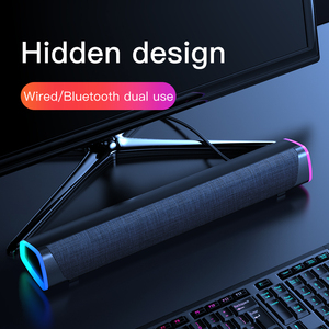 Haut-parleurs pour PC alimentés par USB avec lumières rvb colorées son Surround haut-parleur sans fil pour ordinateur Portable, barre de son pour ordinateur de bureau et Portable - Product Image 6