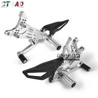 Nouveau kit de repose-pieds arrière réglable CNC pour moto DUCATI Panigale V4 V4S V4R SP 2018 2024, repose-pieds pliables en fibre de carbone et alliage d'aluminium