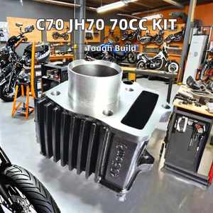 Neuer OEM 50cc/70cc Motorrad-Eisenzylinderblock-Bausatz 47mm Bohrungsgröße Zylinderkopf-Baugruppe 6 Monate Garantie Kolbenersatz - Product Image 3