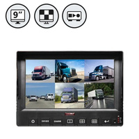 6CH 1080P écran tactile DVR moniteur aide au conducteur système de caméra véhicule aide à l'inversion et gestion de flotte avec GPS 4G