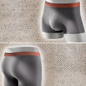 Caleçons Boxers Homme Sans Coutures en Modal, Taille Mi-Haute, Grande Élasticité, Respirants, Séchage Rapide, Effet Seconde Peau, Grandes Tailles L-4XL - Product Image 3
