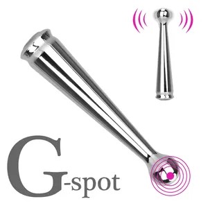 Neuer Edelstahl-<span class=keywords><strong>Dildo</strong></span> Metall-Analplug Prostata-Massagegerät mit Multifrequenz-Vibration Vibrierender Edelstahl-Vibrator - Product Image 2