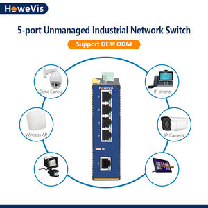 Switch Industrial Howevis de 100M con Enlace Ascendente de Fibra, Switch Ethernet No Administrado de Cinco Puertos - Product Image 6